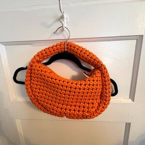 House of Harlow 1960 Orange Woven Mini Bag